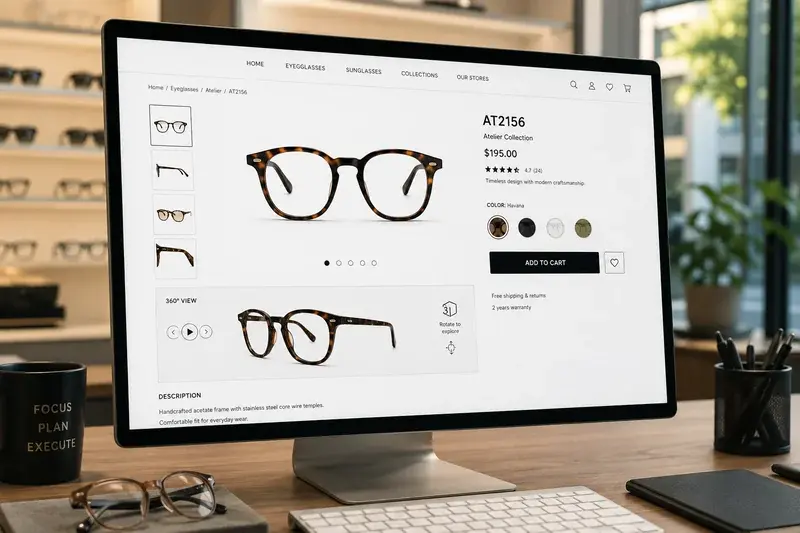 Eyewear product images