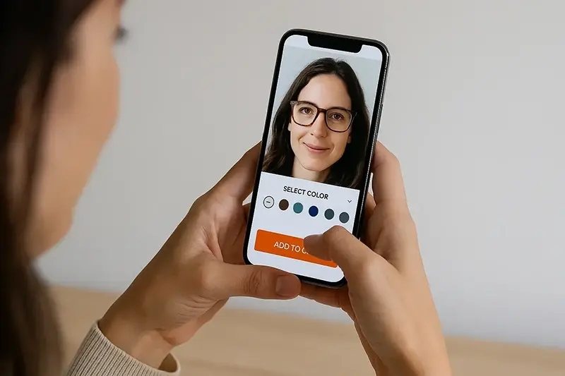 Impulsione as conversões no celular com a experimentação virtual de óculos